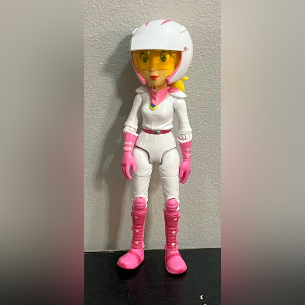 Mario Kart Princess Peach Action Figure with Helmet